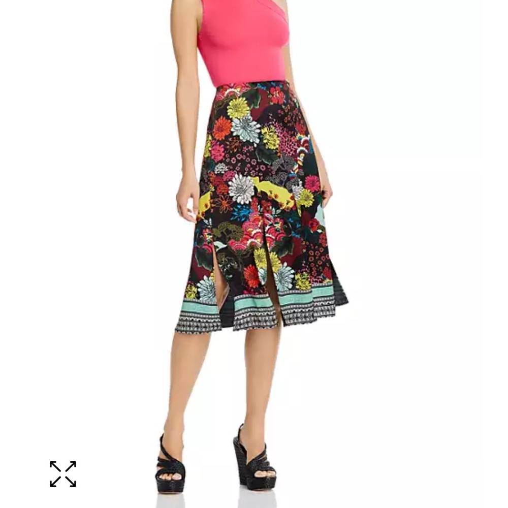 Alice & Olivia Midi Panel Skirt